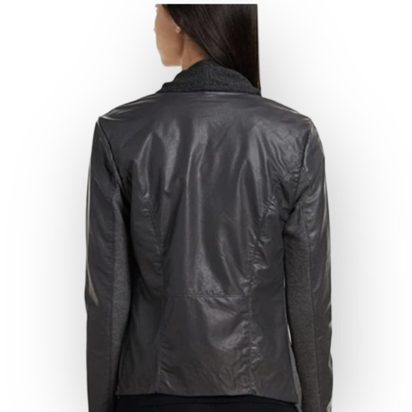 Blank NYC Whatever It Takes Drape Front Jacket Long Sleeve Gray Size S - Picture 4 of 10